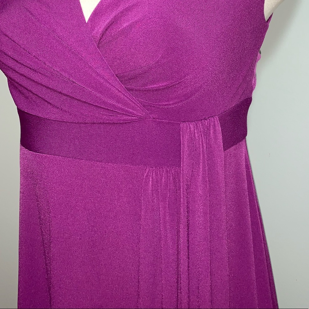 London Times gorgeous purple side draped dress, size 10 - Picture 4 of 6